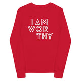 I AM WORTHY KID'S LONG SLEEVE TEE